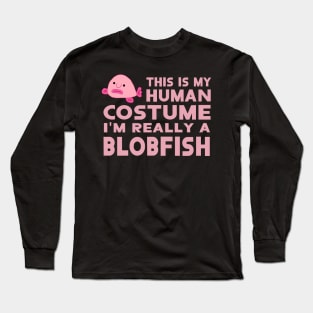 human costume blobfish aquarium anatomy Long Sleeve T-Shirt